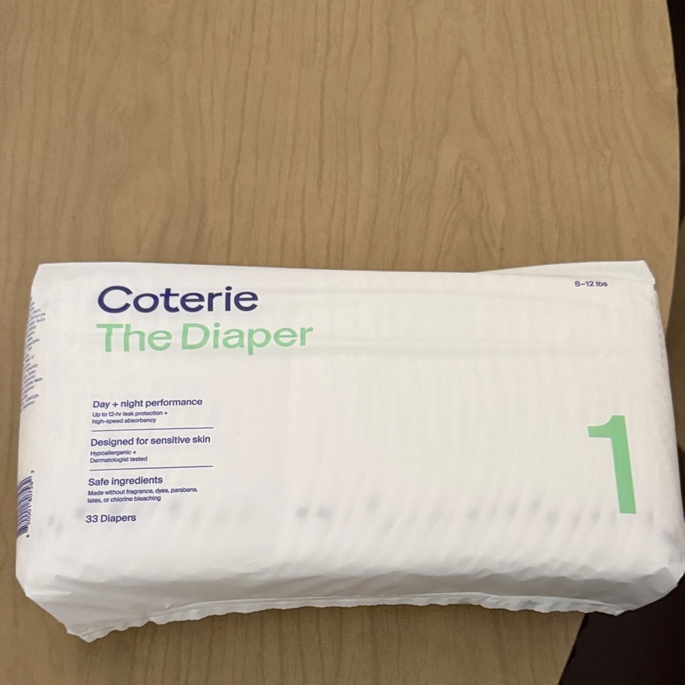 Coterie The Diaper Size 1 - 33 Count